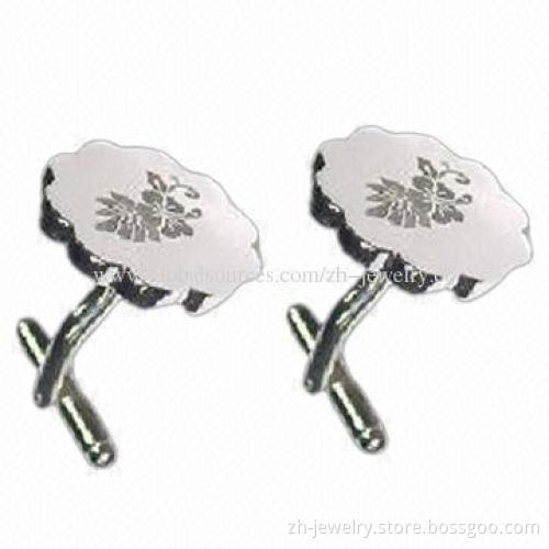 Antique/925 sterling silver-plated cufflinks, OEM and ODM orders are welcome